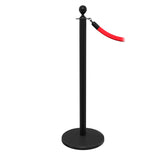 RopeMaster Ball Top Pro Grade Economy Post & Rope Barrier, QueueSolutions PRB351-PS