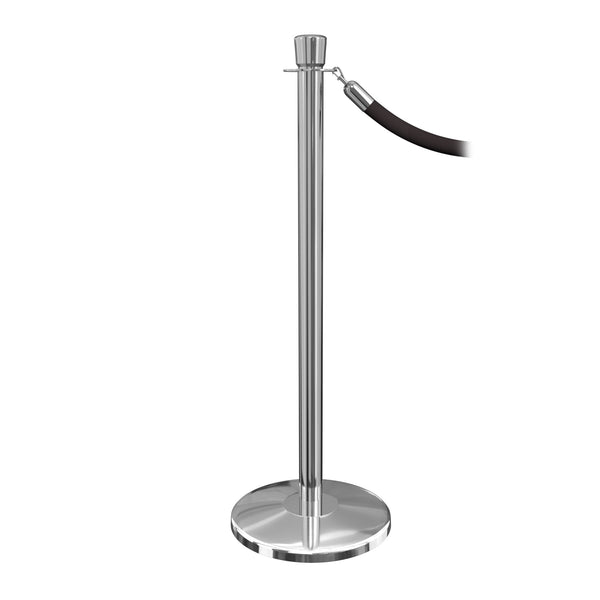 RopeMaster Crown Top Pro Grade Economy Post & Rope Barrier, QueueSolutions PRC351-PS