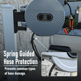 100 Foot Heavy-Duty Auto-Retracting Water Hose Reel Spring Guide