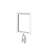 Polished Chrome 8.5i" x 11" Metal Sign Frame Kit For Retracta-Belt Prime Barriers