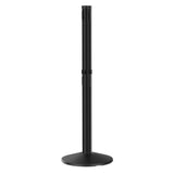 Black - Visiontron Retracta-Belt Hyper-Strength Dual-Line Receiver Stanchion Post