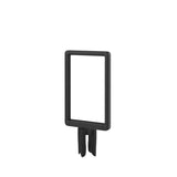 Visiontron Designer Series Hinged-Top Sign Frame w/Adapter For Stanchion Posts 7 x 11 Black