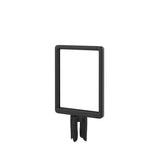Visiontron Designer Series Hinged-Top Sign Frame w/Adapter For Stanchion Posts Black 8.5 x 11