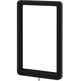 Designer Series Premium Hinged-Top Post Mount Sign Frames Black 7 x 11