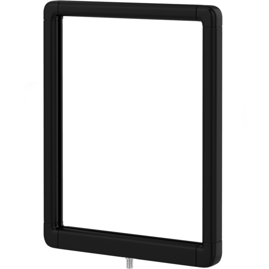 Designer Series Premium Hinged-Top Post Mount Sign Frames Black 8.5 x 11