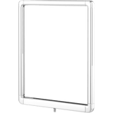 Designer Series Premium Hinged-Top Post Mount Sign Frames Polished Chrome 11 x 14