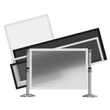 Visiontron Post-N-Panel Heavy-Duty Aluminum Frame Barriers - Abstract