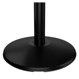 Retracta-Belt Prime 10ft Outdoor Retractable Belt Barrier, Black Steel Stanchion Post Base