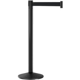 Outdoor Light-Weight Heavy-Duty PRIME HD Black Aluminum Retractable 10' Belt Stanchion