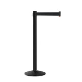 Retracta-Belt 10ft Hyper-Strength Value Series Retractable Belt Barrier Black