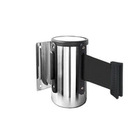 WallMaster 300 Wall Mount Retractable 10' Belt Barrier Chrome