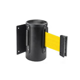 WallMaster 400 Wall Mount Retractable 13ft Belt Barrier Black