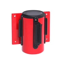 WallMaster 400 Wall Mount Retractable 13ft Belt Barrier Red