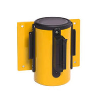 WallMaster 400 Wall Mount Retractable 13ft Belt Barrier Yellow