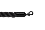 Black - Perfect-Drape Polypropylene Rope 1.5" Diameter Heavy-Duty Cotton Core