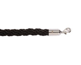 Black - Luxury Style Rayon Rope 1" Braid-Twisted Diameter