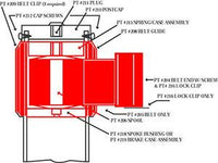 #229-10 Full Replacement Assembly for Retracta-Belt Barriers, Visiontron 229-10-BK