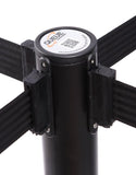 4 Way Belt Connection - QueuePro 300 Premium Long-Span 16' Retractable Belt - Black