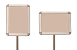 Orientations - Adjustable Height Telescoping Outdoor Swivel Mount Snap Frame Sign Stand