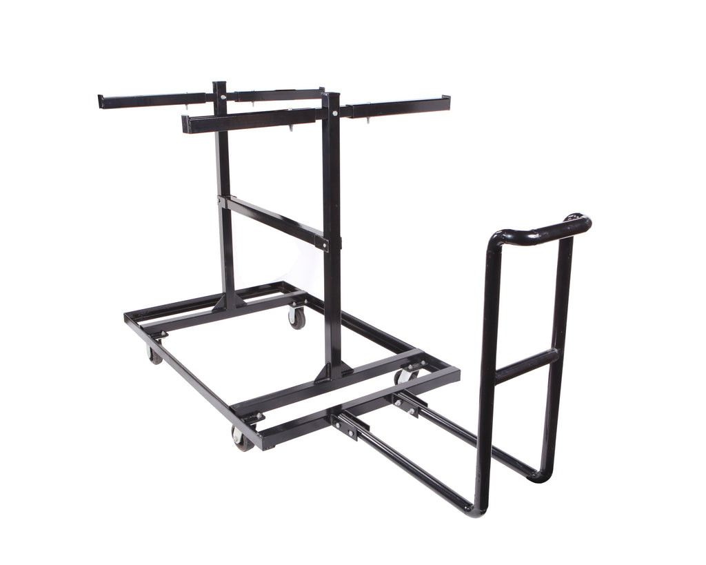 Portable Bike Rack Barricade Storage Cart, Vertical 30-Bike Rack ...