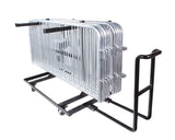 Portable Bike Rack Barricade Storage Cart, Vertical 30-Bike Rack Capacity, QueueSolutions BRCART30