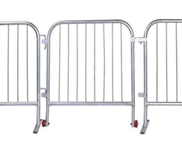 Wheeled Access Gate For Steel Bike Rack Barricades, QueueSolutions GT3844