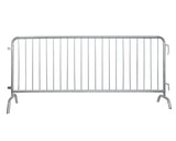 8.5ft Economy Pre-Galvanized 8.5 Ft Steel Bike Rack Barricade - Bridge Feet