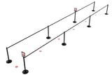 Direction Dots - Peel and Stick Social Distance Floor Markers Queue Line Side