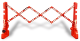 FlexMaster75 Expanding 7.5ft Fillable Barricade w Wheels, QueueSolutions FM75