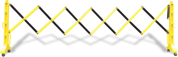 FlexMaster110 Expandable 11ft Crowd Control Barricade w Wheels, QueueSolutions FM110