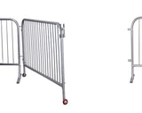 79" x 44" Half Open - Wheeled Access Gates - Bike Rack Barricades | Queue Solutions