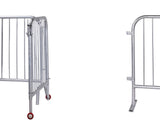 38" x 44" Full Open - Wheeled Access Gates - Bike Rack Barricades | Queue Solutions