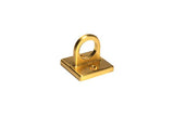 Wall Plate Loop for Velvet Stanchion Rope - Satin Brass