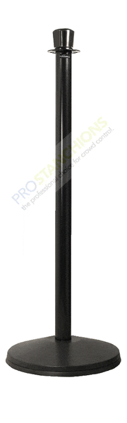 Ever-Straight Crown Top Economy Post & Rope Barrier Stanchion, Visiontron CP41S-SB