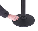 Universal Collar Adapter Install 6' Post and Panel Satin Aluminum Frame Walls for Graphic Inserts