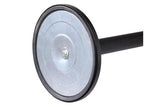 Full Circumference Rubber Floor Protector - QueueMaster Twin 3" Xtra Wide Belt Retractable ADA Barrier - Steel
