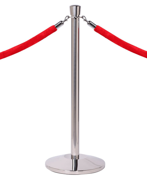 RopeMaster Crown Top Pro Grade Economy Post & Rope Barrier, QueueSolutions PRC351-PS