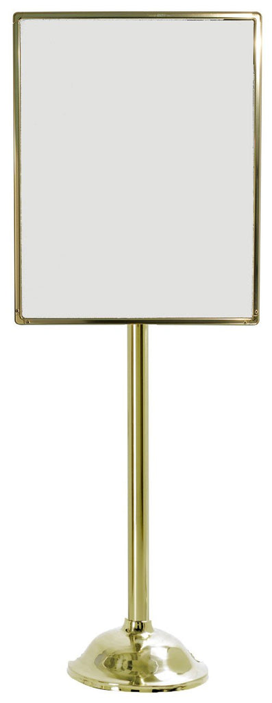 22in x 28in Chrome Poster Sign Stand w Heavy-Weight Retail Flat Base,  Visiontron BH29