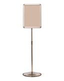 11.75" x 16.5" - Adjustable Height Telescoping Outdoor Swivel Mount Snap Frame Sign Stand