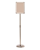 8.25" x 11.75" - Adjustable Height Telescoping Outdoor Swivel Mount Snap Frame Sign Stand
