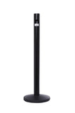 Heavy-Duty Smoking Stand Outpost Cigarette Disposal Post, QueueSolutions SMOKE-BK