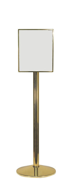Premium Hinged-Top, 11in x 14in, Brass Sign Frame & Stand, Visiontron SP600S-3PB2