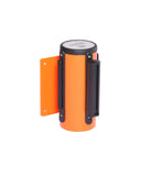 WallMaster 3in Xtra Wide 10ft Wall Mount Retractable Belt Barrier Oragne