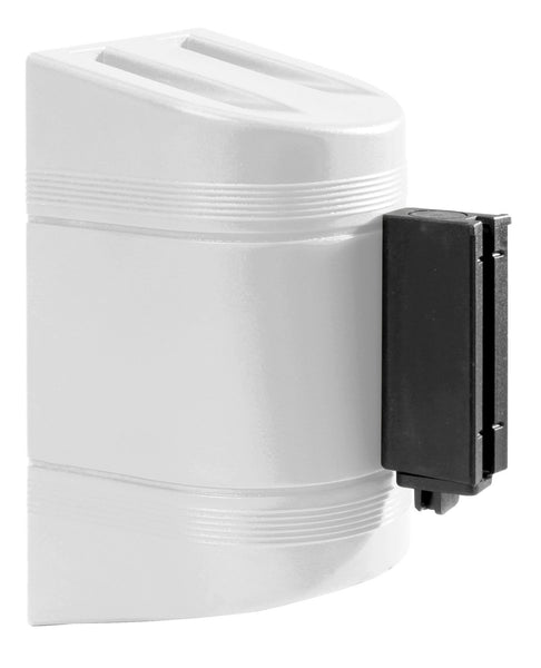 WallPro 300 White 7.5' Belt Wall Mount Retractable Belt Barrier
