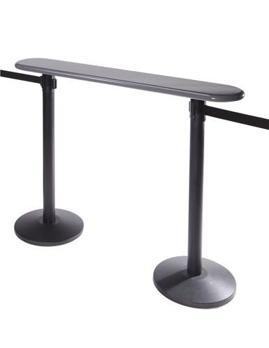 Post Top Writing Table for Retractable Belt Barrier Stanchions, QueueSolutions WTBL
