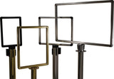 Designer Series Premium Hinged-Top Post Mount Sign Frames, Visiontron FR711DS-SBSB