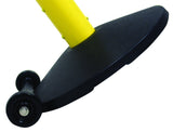 Exterior Rated Wheels Demo - Retracta-Belt 30' Hyper-Strength Single Line Post w/Wheels