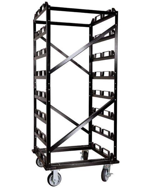 Portable Retractable Belt Barrier Stanchion Post Storage Cart ...