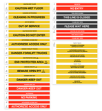 Message Belt Options SafetyPro 775 Long-Span Retractable Belt Stanchion - Yellow 75'