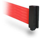 Standard Belt End - WallMaster400 Wall Mount Retractable 15' Belt Barrier Black or Chrome